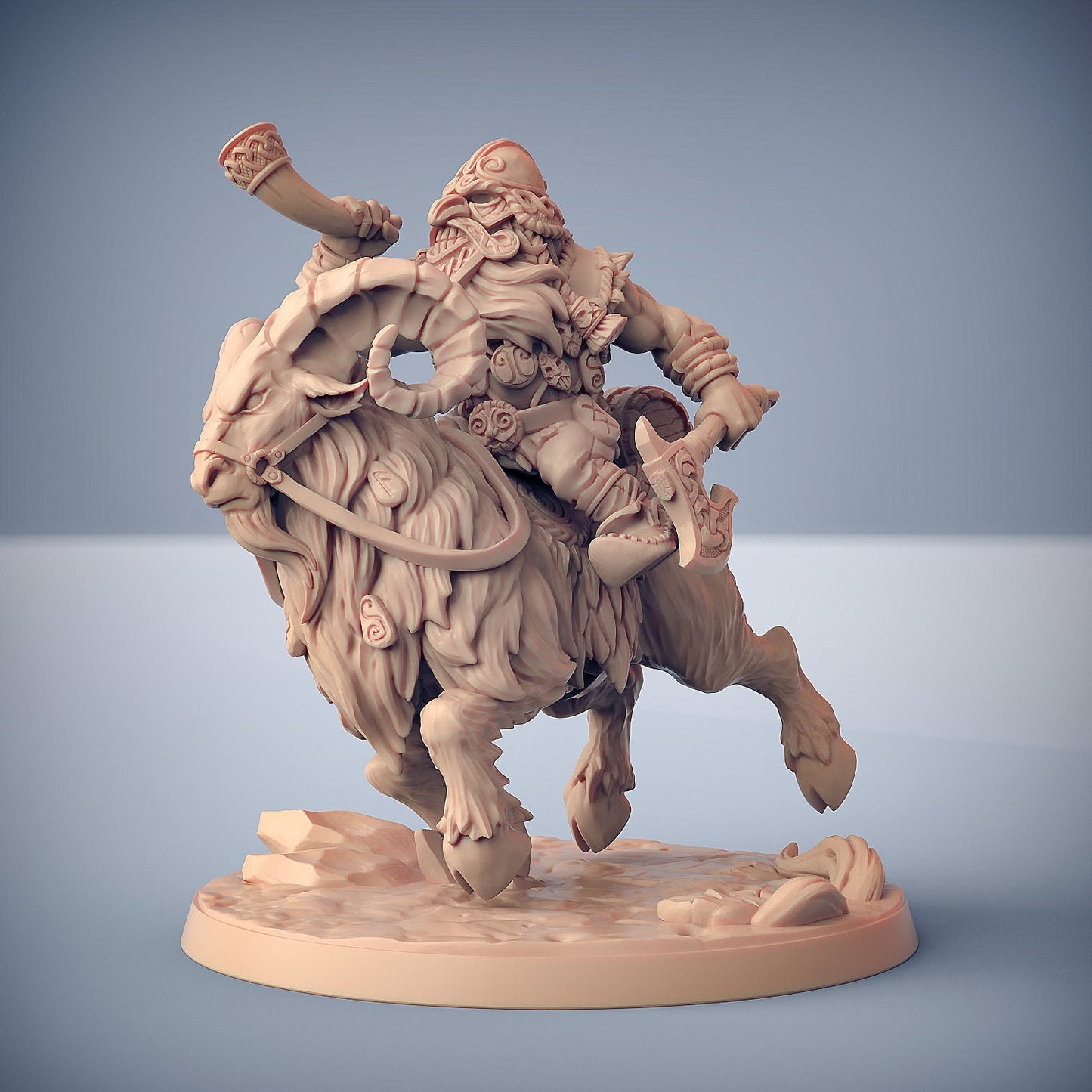 Dwarven Ram Riders | Large | 32mm | Dwarven Mountaineers | Artisan Guild