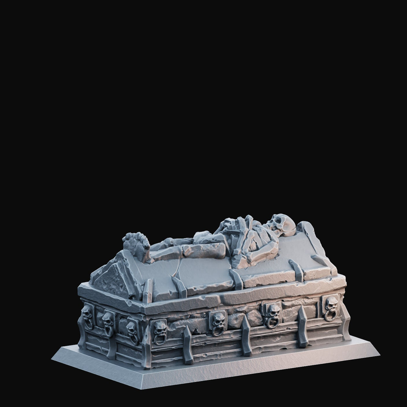 Coffins | Large | 40mm Base | Medium | Arbiter Miniatures | Legions of the Undead 2