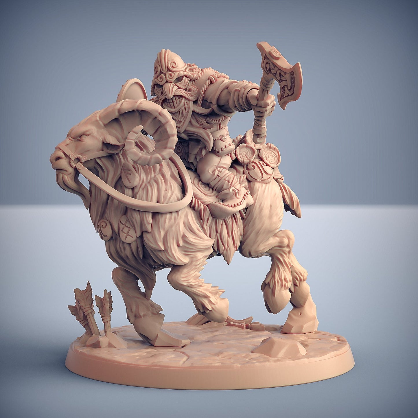 Dwarven Ram Riders | Large | 32mm | Dwarven Mountaineers | Artisan Guild