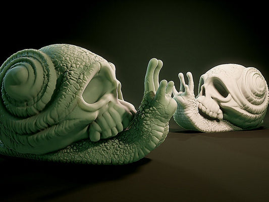 Skull Snail | Medium | 32mm Scale | D&D | Brayan Nafarrate | Lovecraftian Bestiary