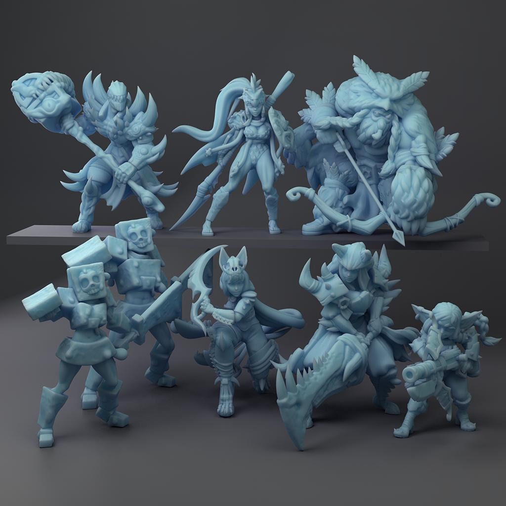 Hunters of Monsters | Medium - Large | DND | Twin Goddess Miniatures