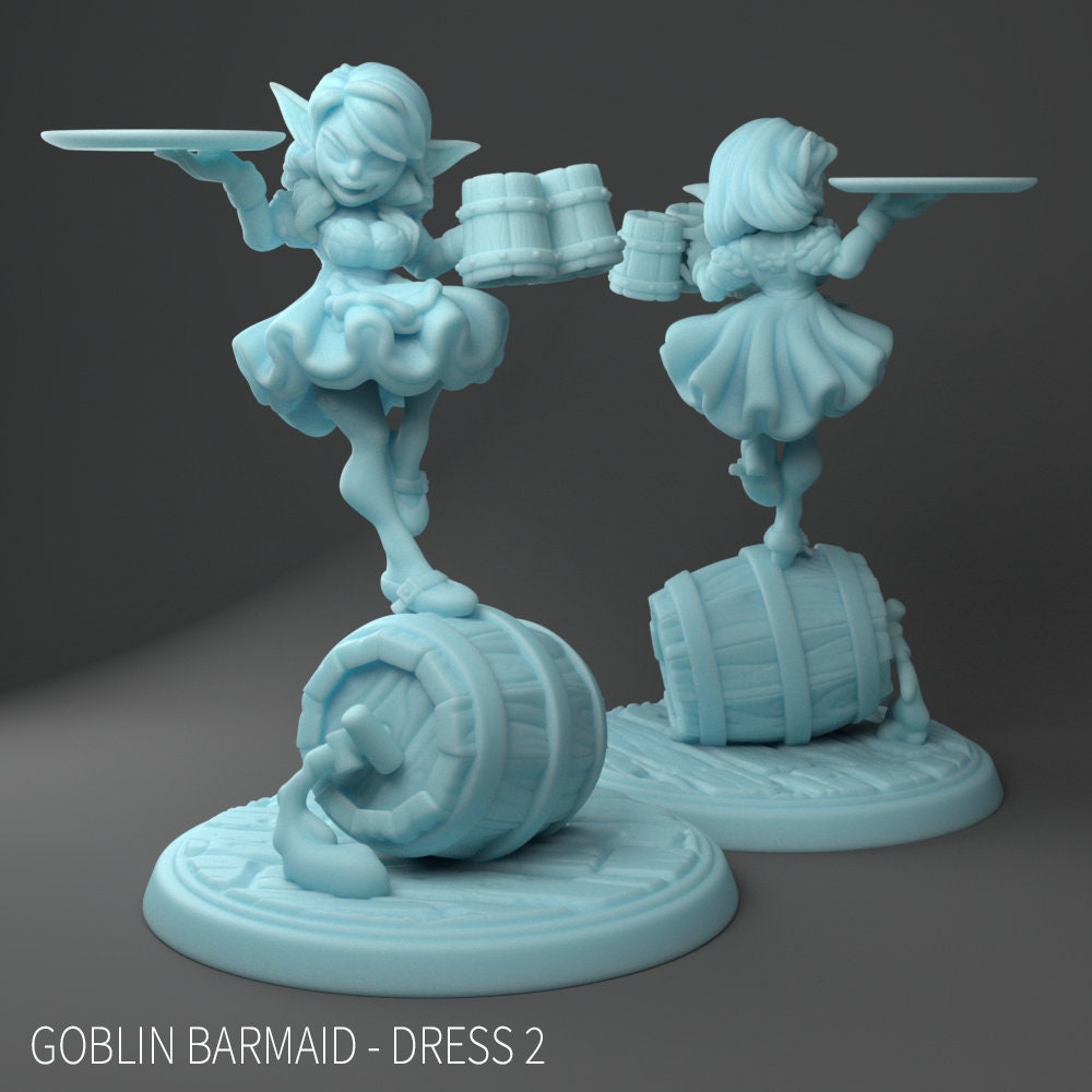 Stella the Goblin Barmaid | Medium | DND | Twin Goddess Miniatures