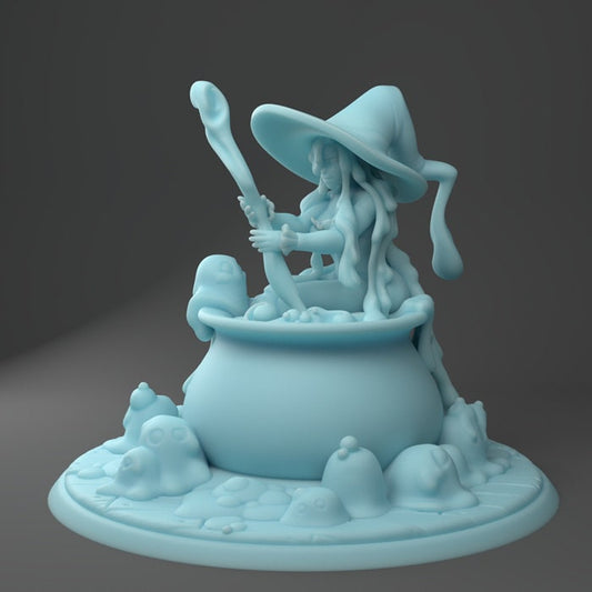 Miry the Slime Witch | 50mm Base | DND | Twin Goddess Miniatures