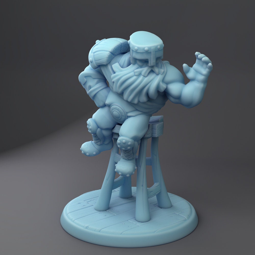 Muscle Wizard Arm Wrestle | Medium | DND | Twin Goddess Miniatures