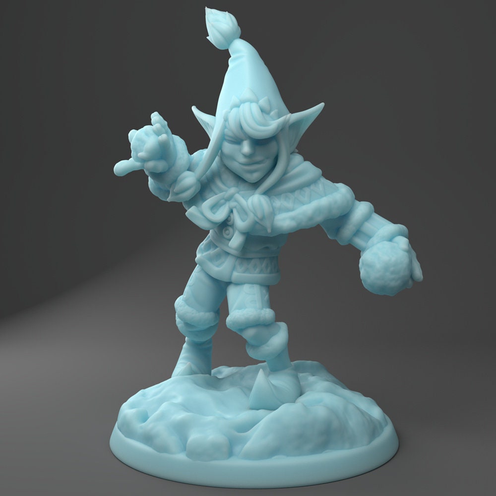 Alk | Goblin Snowball Thrower | Medium | DND | Twin Goddess Miniatures
