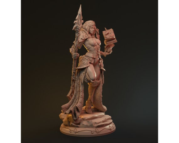 Mortsana | Human Wizard | Two Styles | ~75mm Scale | Sisters of the Dawn | Mythreal Games