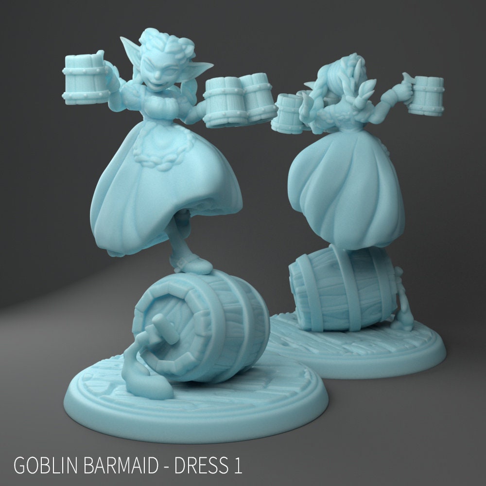 Stella the Goblin Barmaid | Medium | DND | Twin Goddess Miniatures