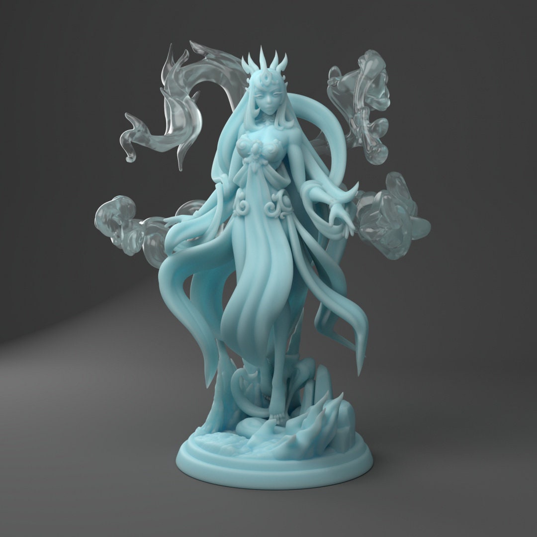 Ellie the Genasi | Air/Earth/Fire/Water Options | Dungeon Master| Medium | DND | Twin Goddess Miniatures