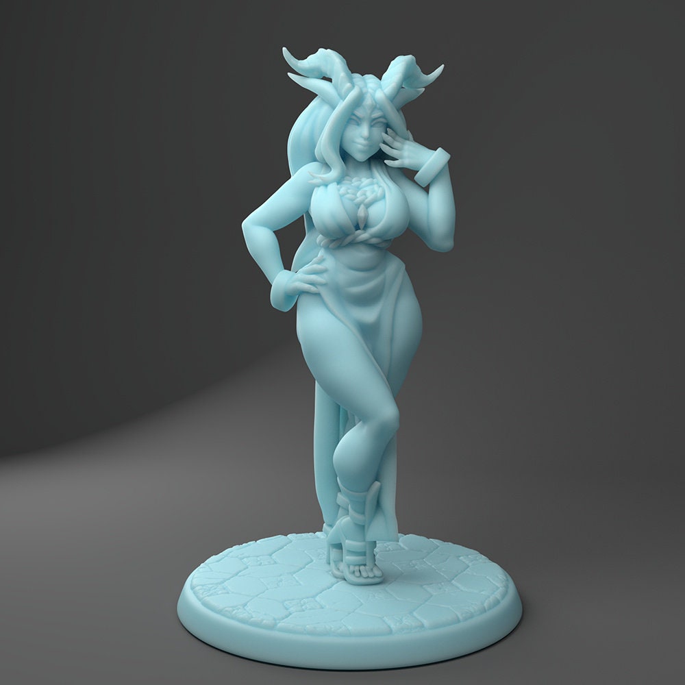 Dragon Goddess | Evil and Human Form | Medium | DND | Twin Goddess Miniatures