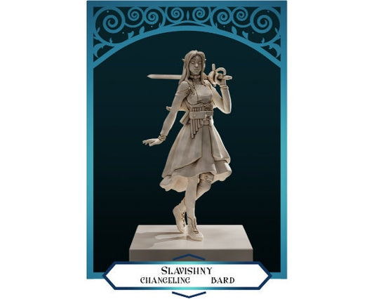 Slavishny | Changeling Bard | Medium | DND is a Woman | The Printing Goes Ever On