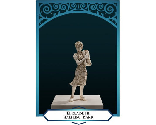 Elizabeth | Halfling Bard | Medium | DND is a Woman | The Printing Goes Ever On