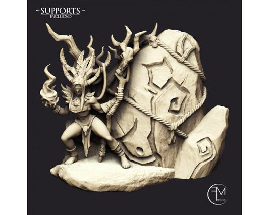 Shaman Heroine | 32mm Scale | Medium | Amazons! | Francesca Musumeci