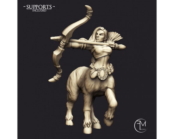 Sagittarius & Khararis | Centaur Heroeines | 32mm Scale | Large | Amazons! | Francesca Musumeci