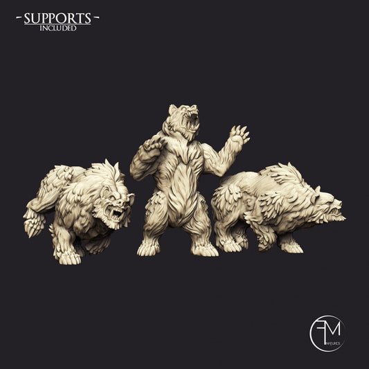 Giant Bears | 32mm Scale | Large | Amazons! | Francesca Musumeci