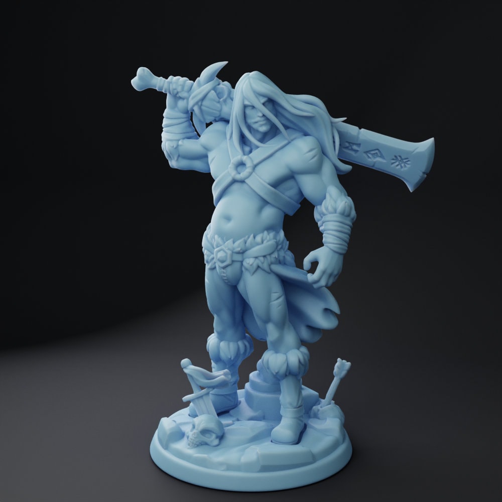 Thornan the Dadbarian | 3 Styles | Medium | Twin Goddess Miniatures