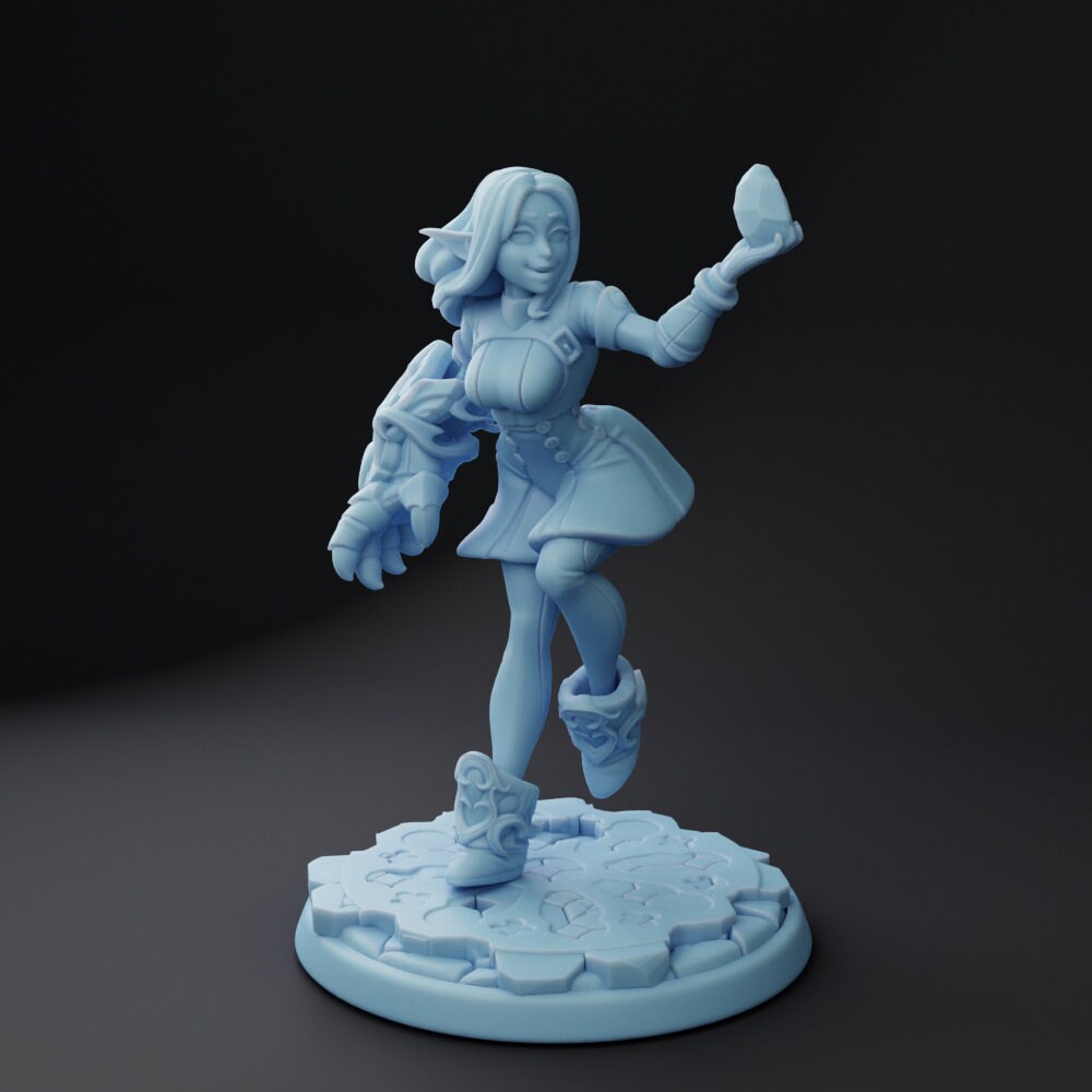 Ceriwyn | Elven Hextech Wizard | Medium | Twin Goddess Miniatures