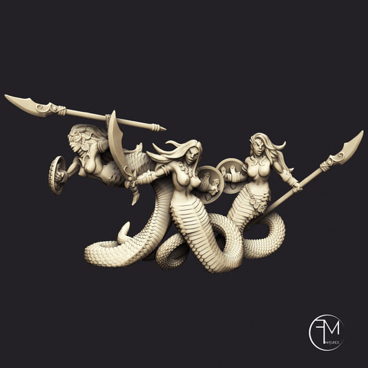 Snakewoman Guards | 32mm Scale | Medium | Amazons! | Francesca Musumeci