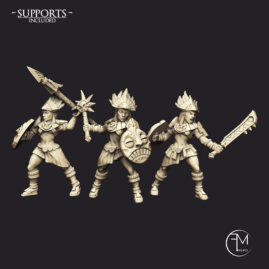 Inca Warriors | 32mm Scale | Medium | Amazons! | Francesca Musumeci