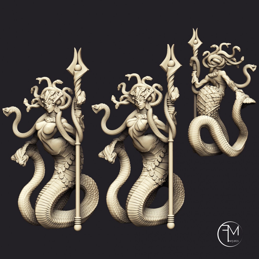 Queen Sthenaria | Medusa | 32mm Scale | Large | Amazons! | Francesca Musumeci