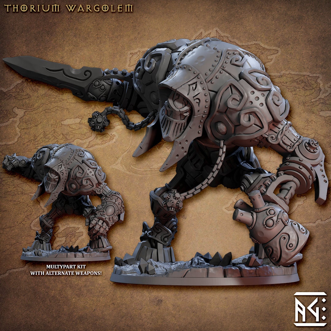 Thorium Wargolem | 100mm Base | 32mm | Artisan Guild | Golem Simulacra