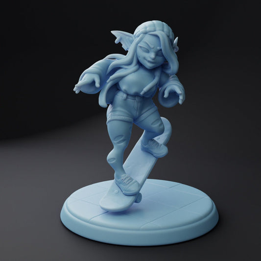 Jane | Goblin Skateboarder | Medium | DND | Twin Goddess Miniatures