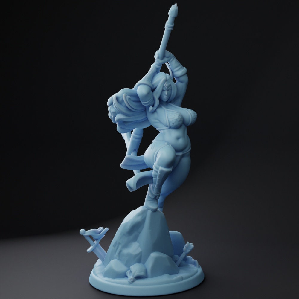 Thitania the Barbarian V2 | NSFW Option | 32mm and 75mm | Twin Goddess Miniatures