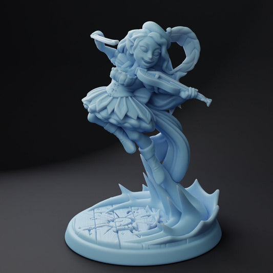 Myah | Halfling Bard | 32mm or 75mm | DND | Twin Goddess Miniatures