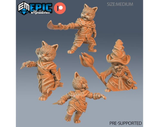 Catfolk | Tabaxi | Medium | 28mm | Wild Winter Holidays | Epic Miniatures
