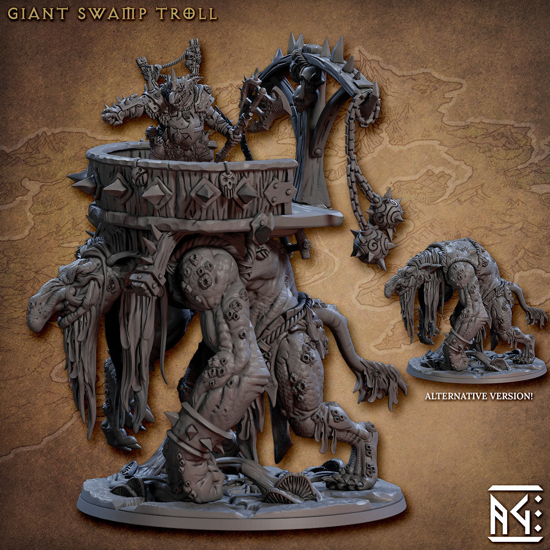 Giant Swamp Troll | 100mm Base | 32mm | Artisan Guild | Faldor Goblins