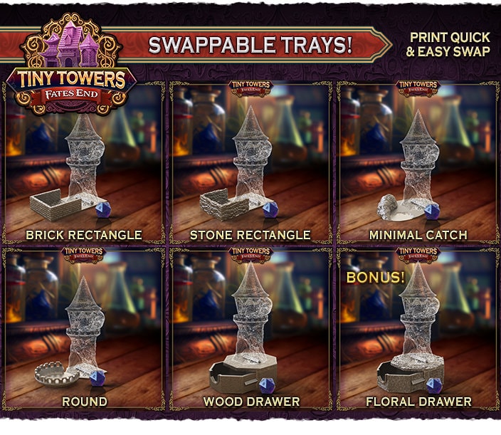 Skull | DND | Dice Tower | Tiny Towers | Fates End