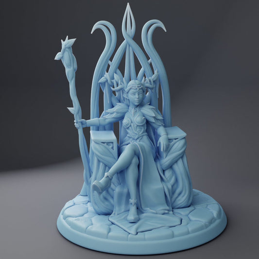 Elf Queen Throne | Medium | 32mm | Queens | Twin Goddess Miniatures