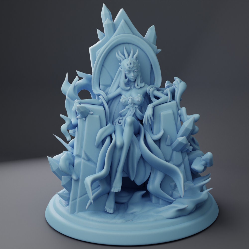 Genasi Queen Throne | Medium | 32mm | Queens | Twin Goddess Miniatures