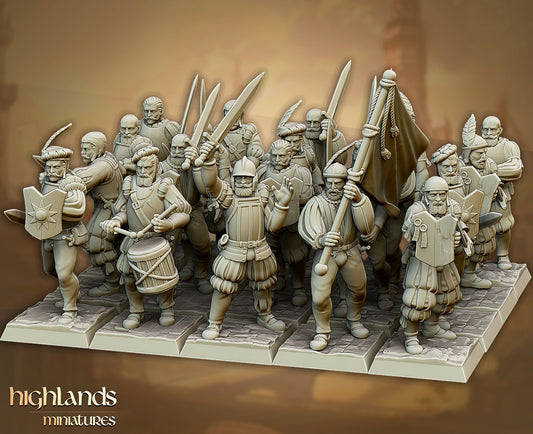 Imperial Swordsmen | Medium | Sunland Imperial Troops | Highlands Miniatures