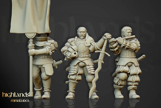Command Group | Medium | Landsknecht of Soltau | Highlands Miniatures