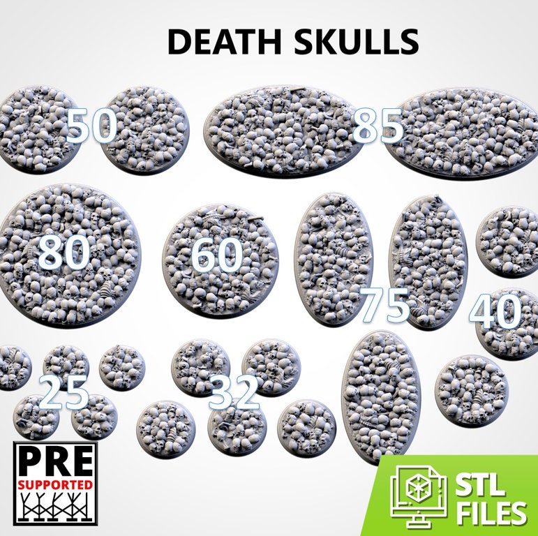 Death Skulls | Resin Bases | Txarli