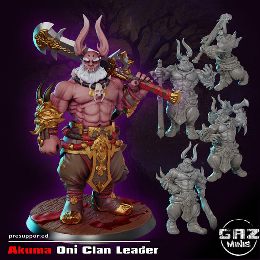 Akuma | Oni Clan Leader | Medium | 32mm | Gaz Minis