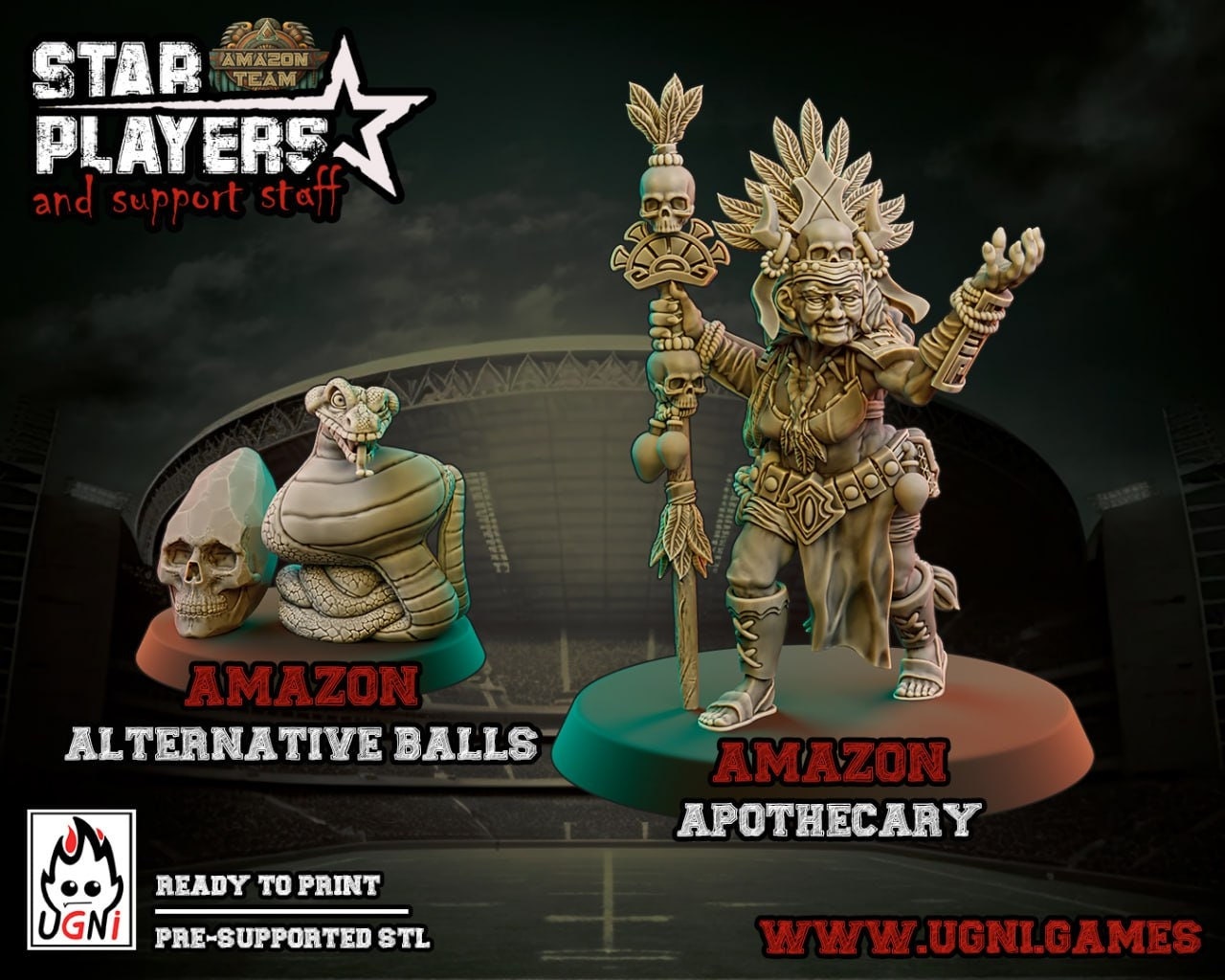 Amazon Apothecary | Fantasy Football | Ugni Miniatures