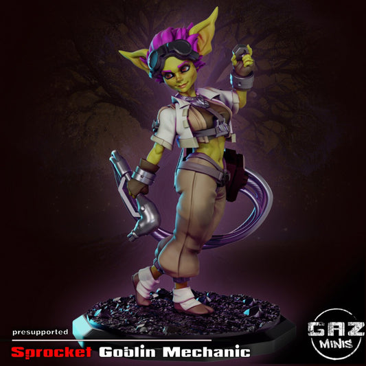 Sprocket | Goblin Mechanic | Medium | 32mm | Gaz Minis