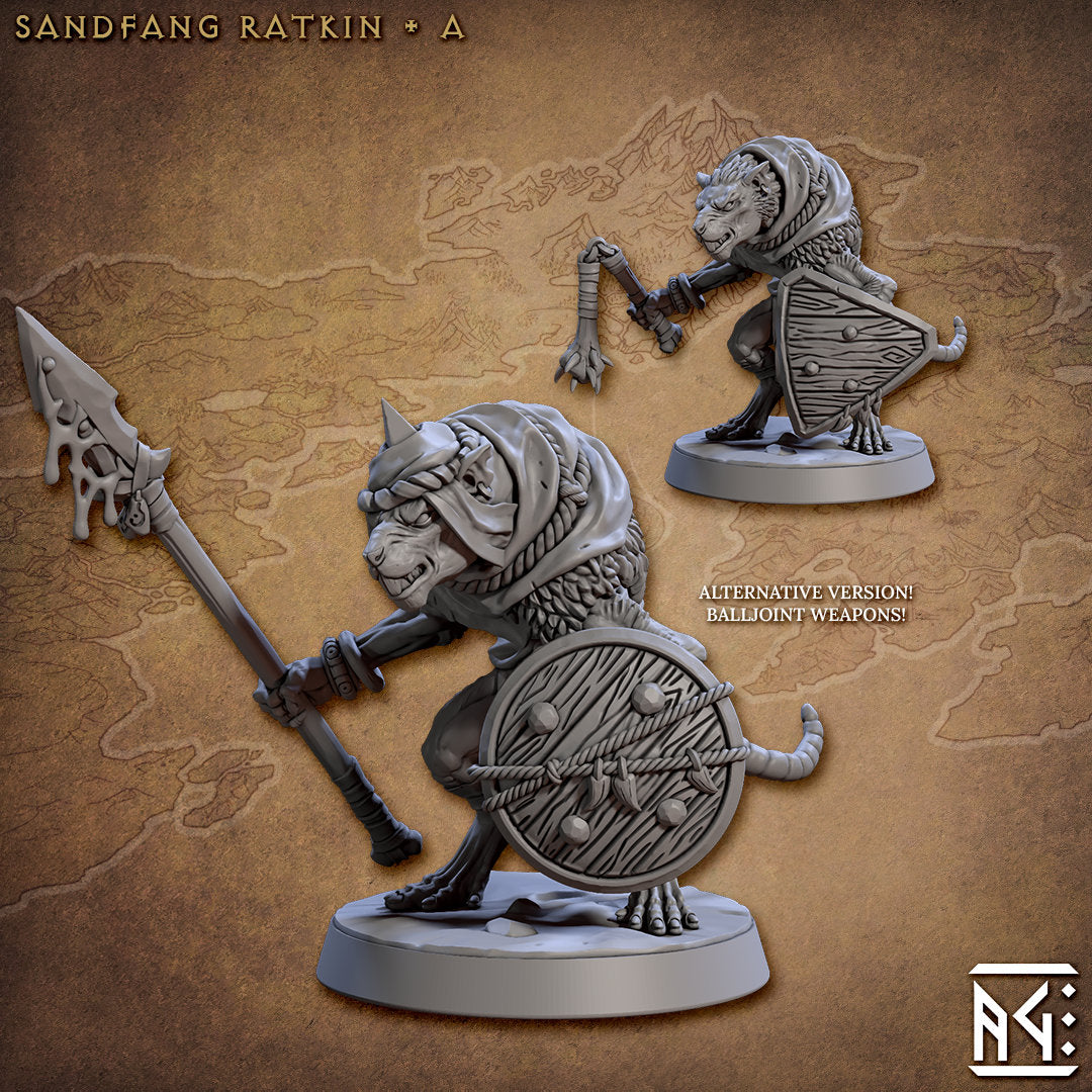 Sandfang Ratkin | Medium | 32mm | Artisan Guild | Sandfang Ratkin