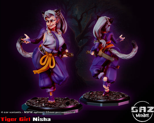 Nisha Tiger Girl | Medium | 32mm | Gaz Minis