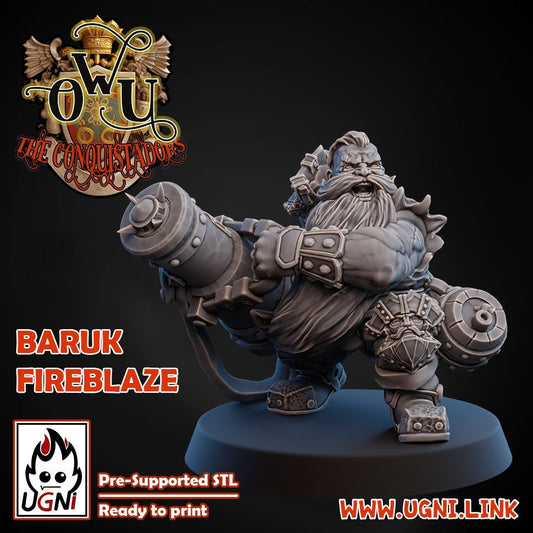 Baruk Fireblaze | Dwarf Gunner Star Player | Fantasy Football | Ugni