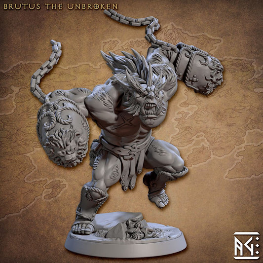Brutus the Unbroken | Medium | 32mm | Artisan Guild | Bronzeclad Great Goblins | Dungeons and Dragons TTRPG