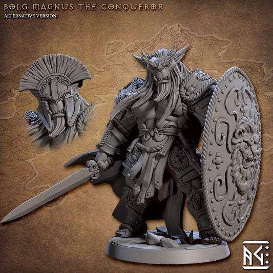 Bolg Magnus the Conqueror | Medium | 32mm | Artisan Guild | Bronzeclad Great Goblins | Dungeons and Dragons TTRPG