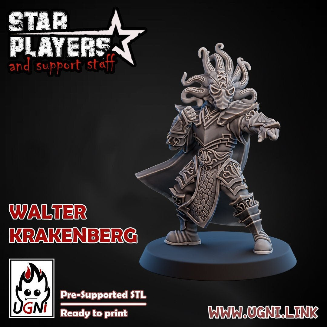 Walter Krakenberg | Star Player | Fantasy Football | Ugni Miniatures
