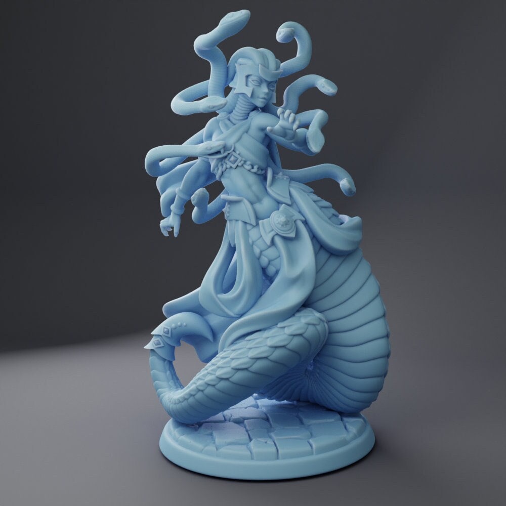Medusa | Medium | 32mm | Level 99 Miniatures | Twin Goddess Miniatures | Dungeons and Dragons TTRPG