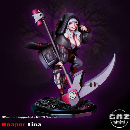 Reaper Lina | Medium | 32mm | Gaz Minis | NSFW Option | Pinup