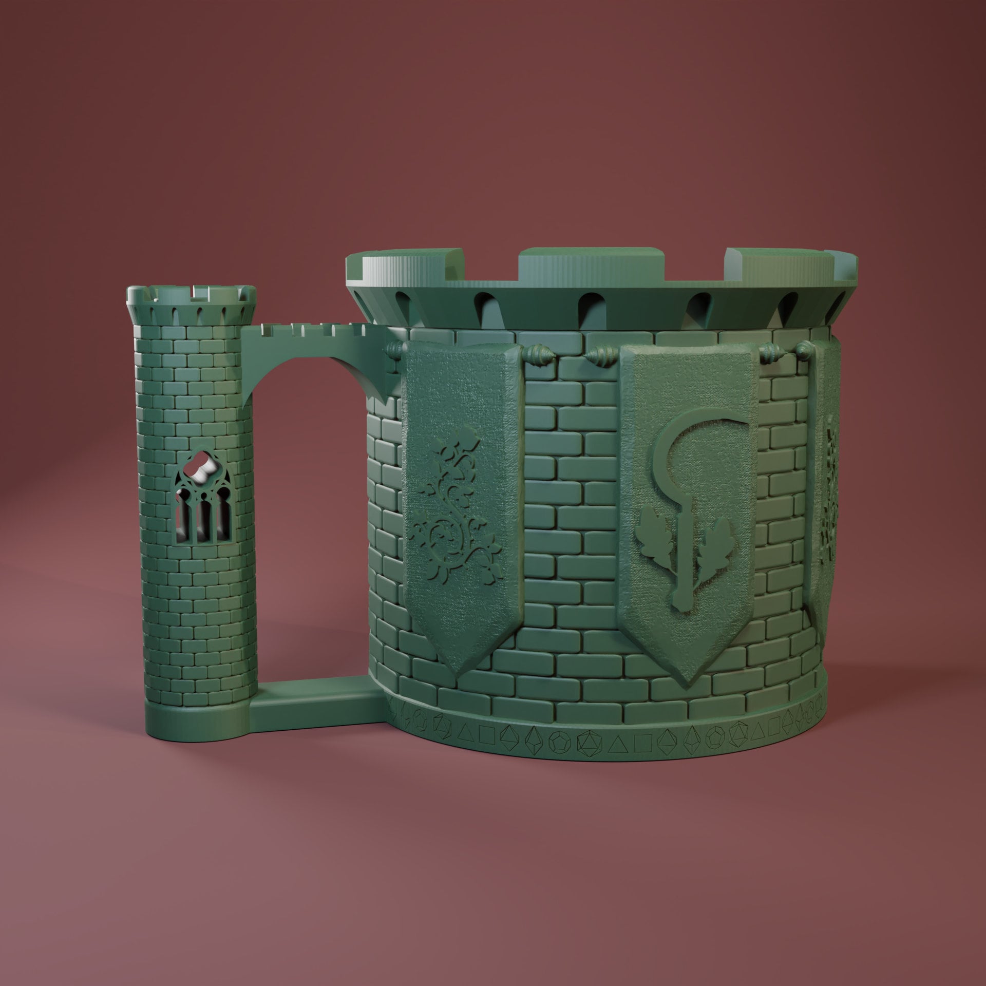 Druid Dice Mug | Sip & Rollers | Dungeons and Dragons | TTRPG | Health Tracker | Dice Tower | Dungeon Master | Curations by Kira
