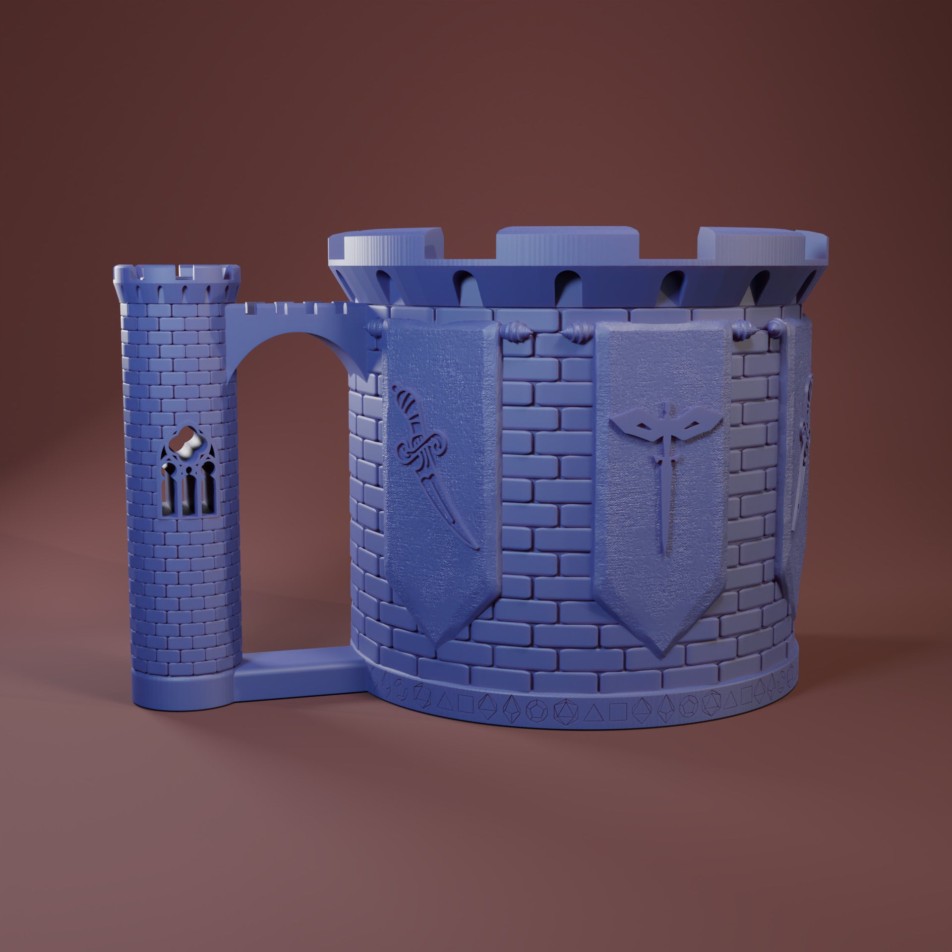 Rogue Dice Mug | Sip & Rollers | Dungeons and Dragons | TTRPG | Health Tracker | Dice Tower | Dungeon Master | Curations by Kira