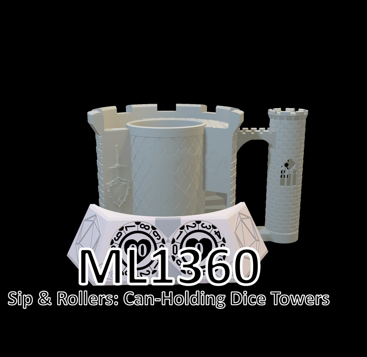 Fighter Dice Mug | Sip & Rollers | Dungeons and Dragons | TTRPG | Health Tracker | Dice Tower | Dungeon Master | Curations by Kira
