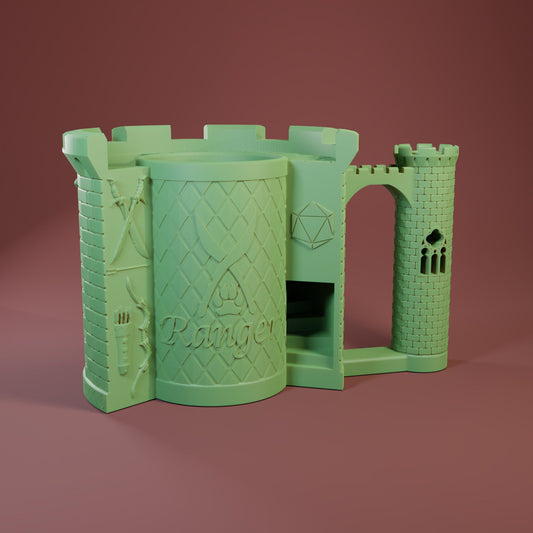 Ranger Dice Mug | Sip & Rollers | Dungeons and Dragons | TTRPG | Health Tracker | Dice Tower | Dungeon Master | Curations by Kira